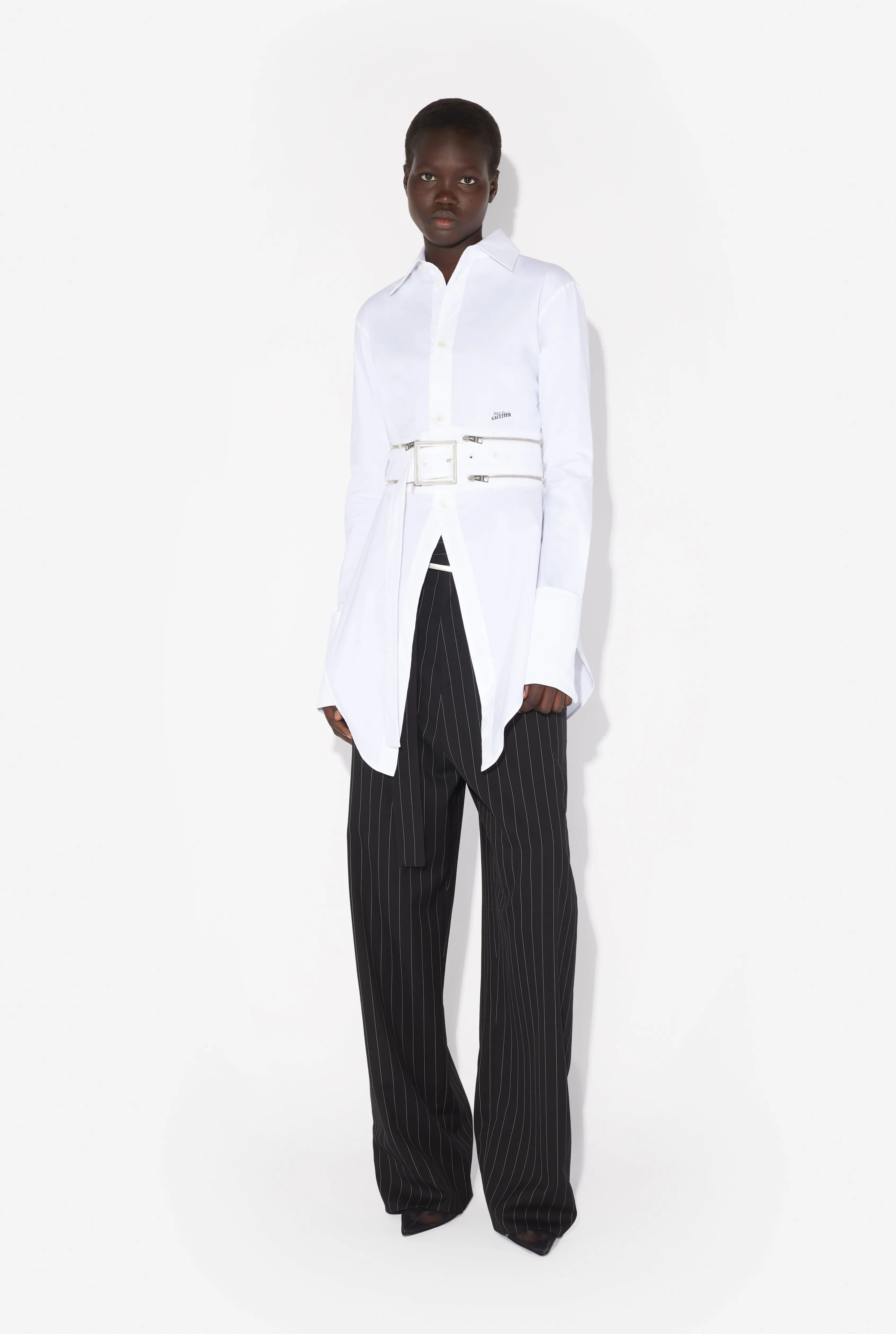 Jean Paul The Belted Shirt White Best Sale