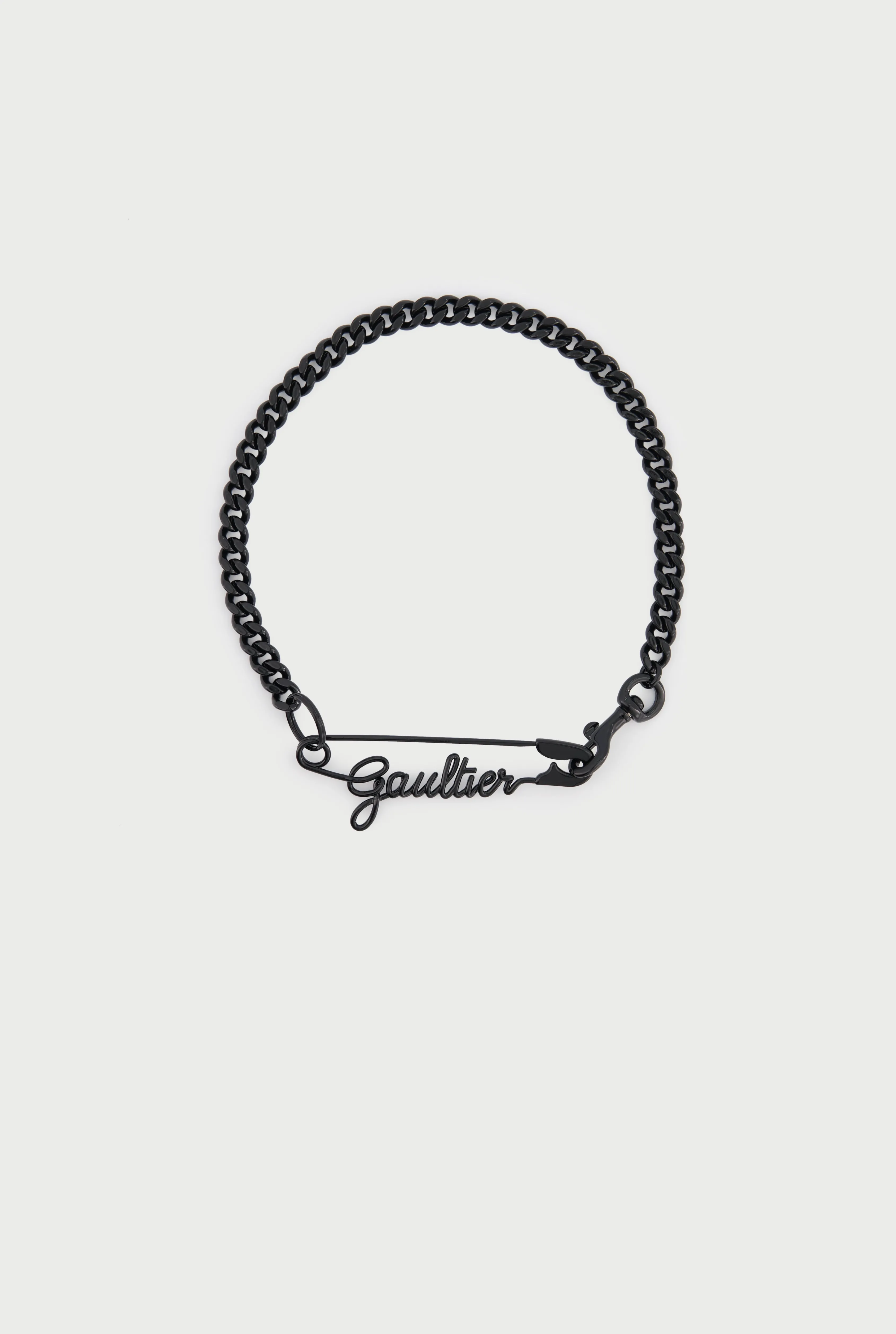 Jean Paul The Gaultier Safety Pin Necklace Black Online