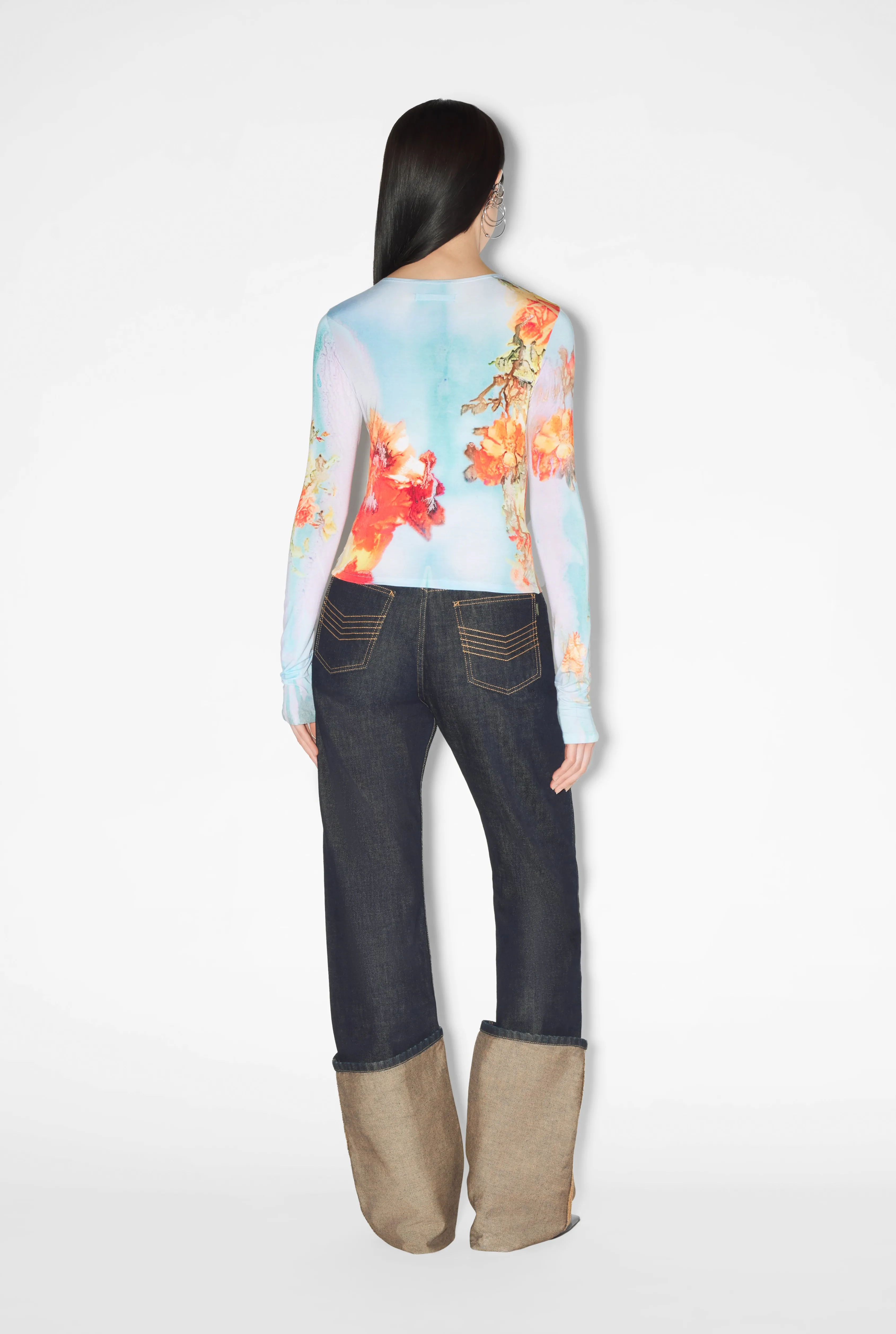 Jean Paul The Blue Body Flower Top Blue/Yellow Best Sale