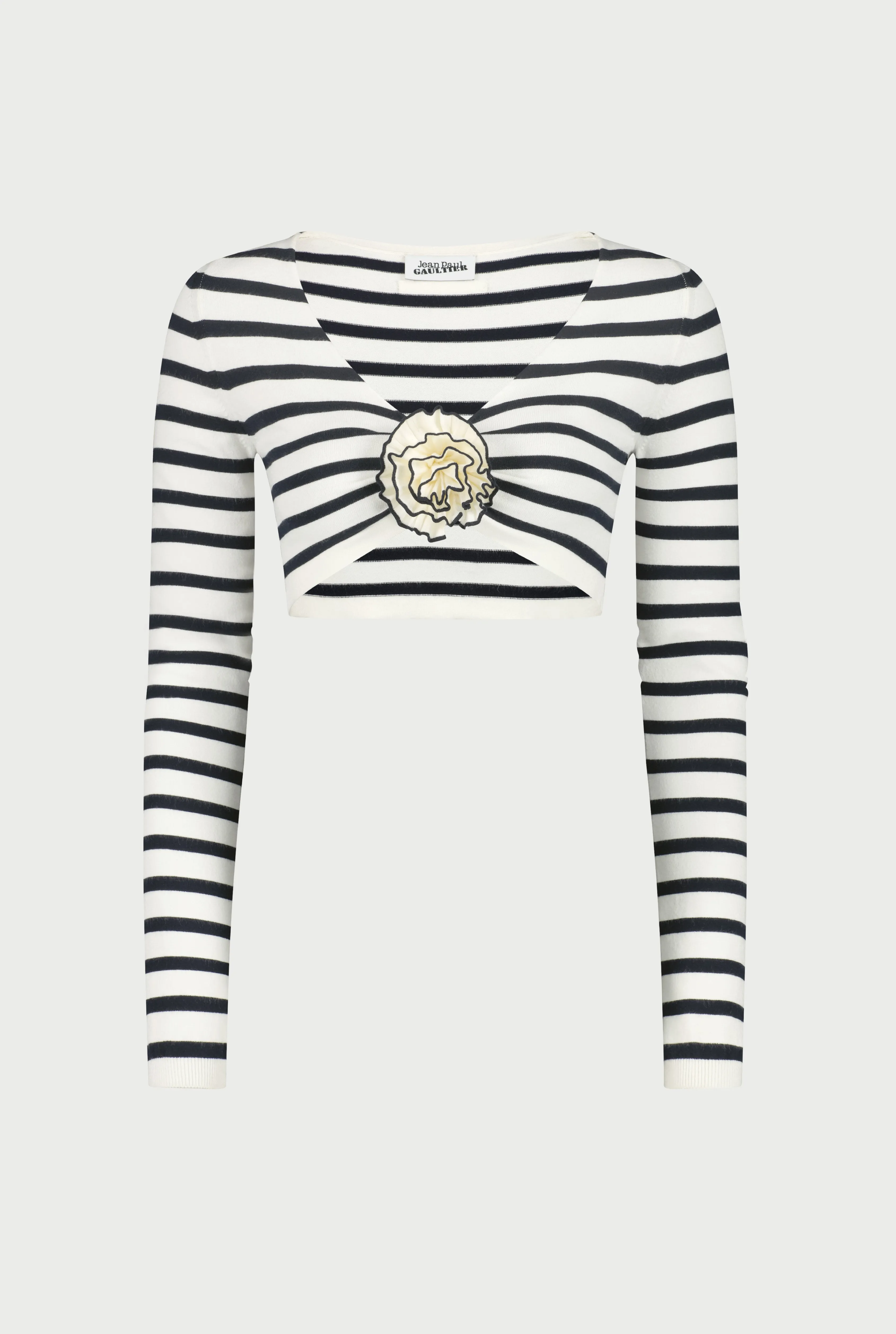 Jean Paul The Blue Flower Sailor Crop Top White/Navy Outlet