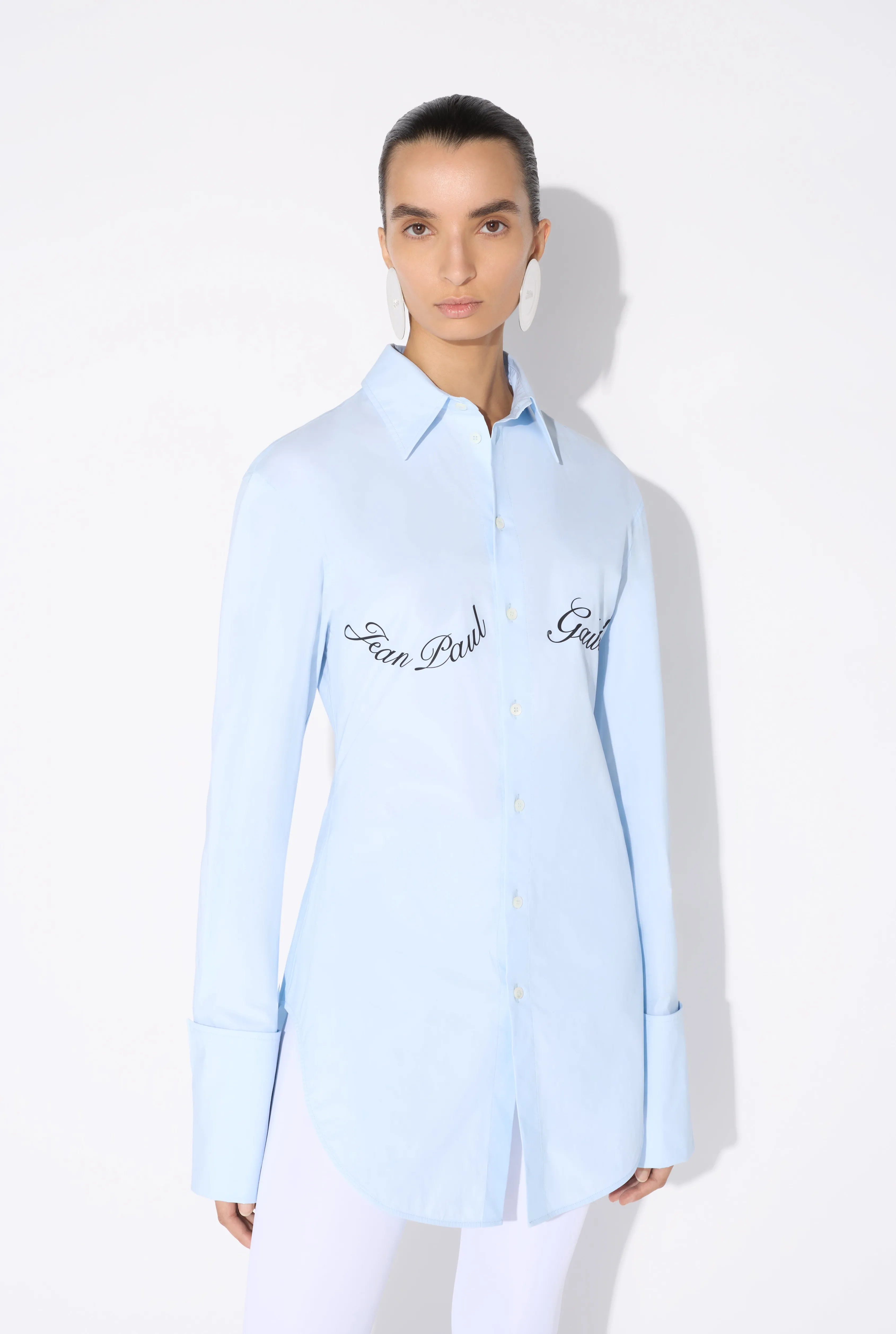 Jean Paul The Blue Gaultier Print Shirt LightBlue New