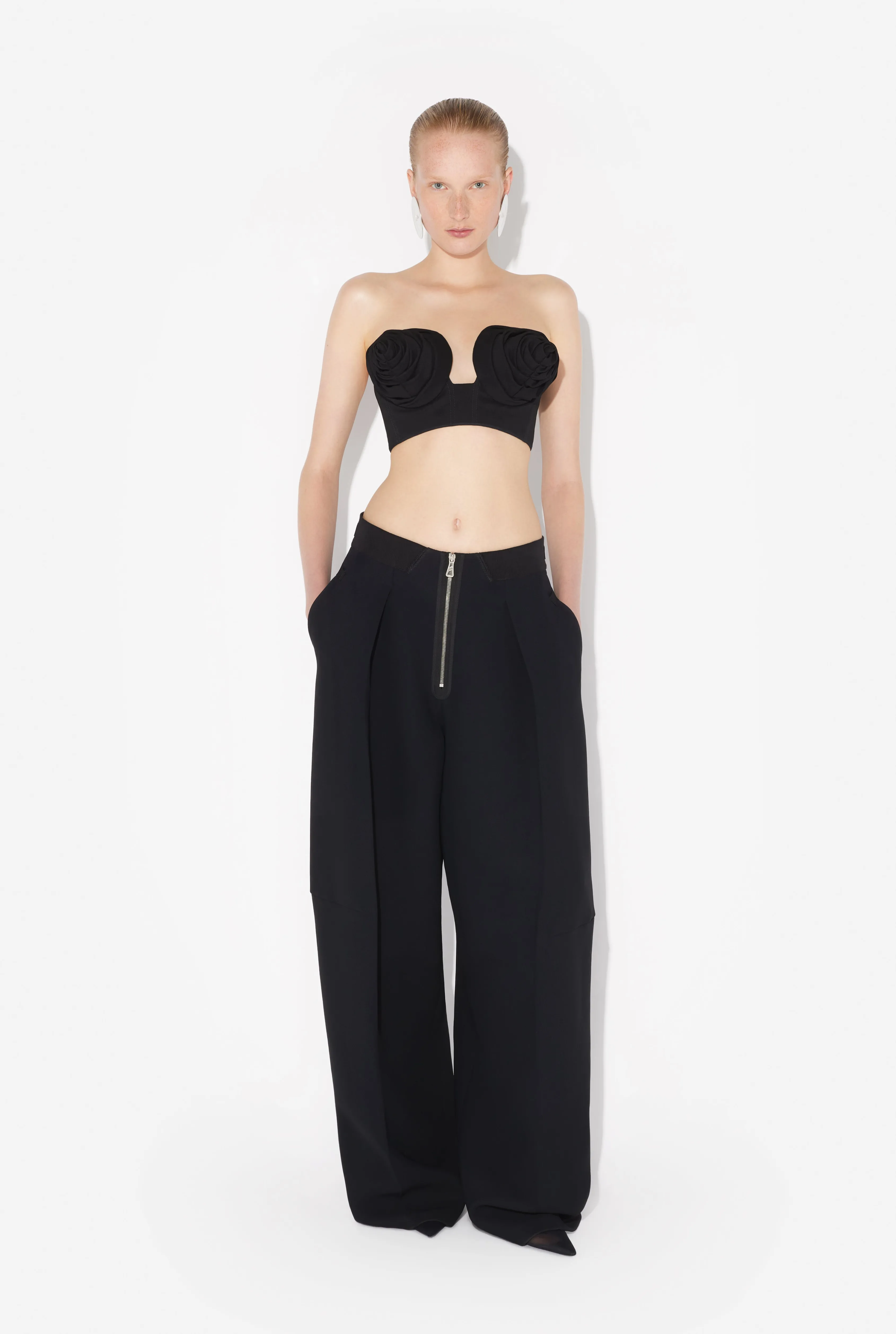 Jean Paul The Crepe Pants Black Cheap