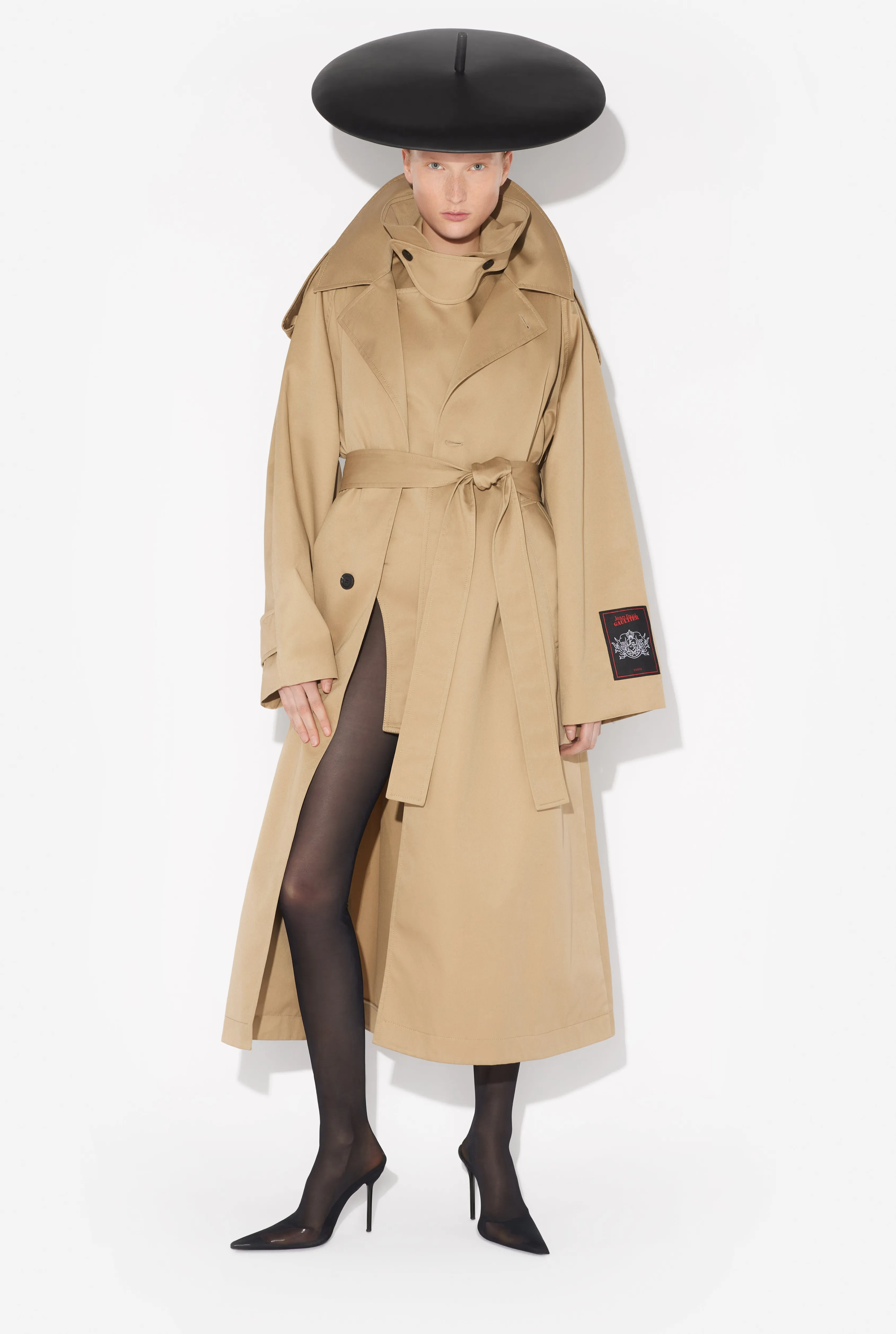 Jean Paul The Deconstructed Trench Coat Beige Cheap