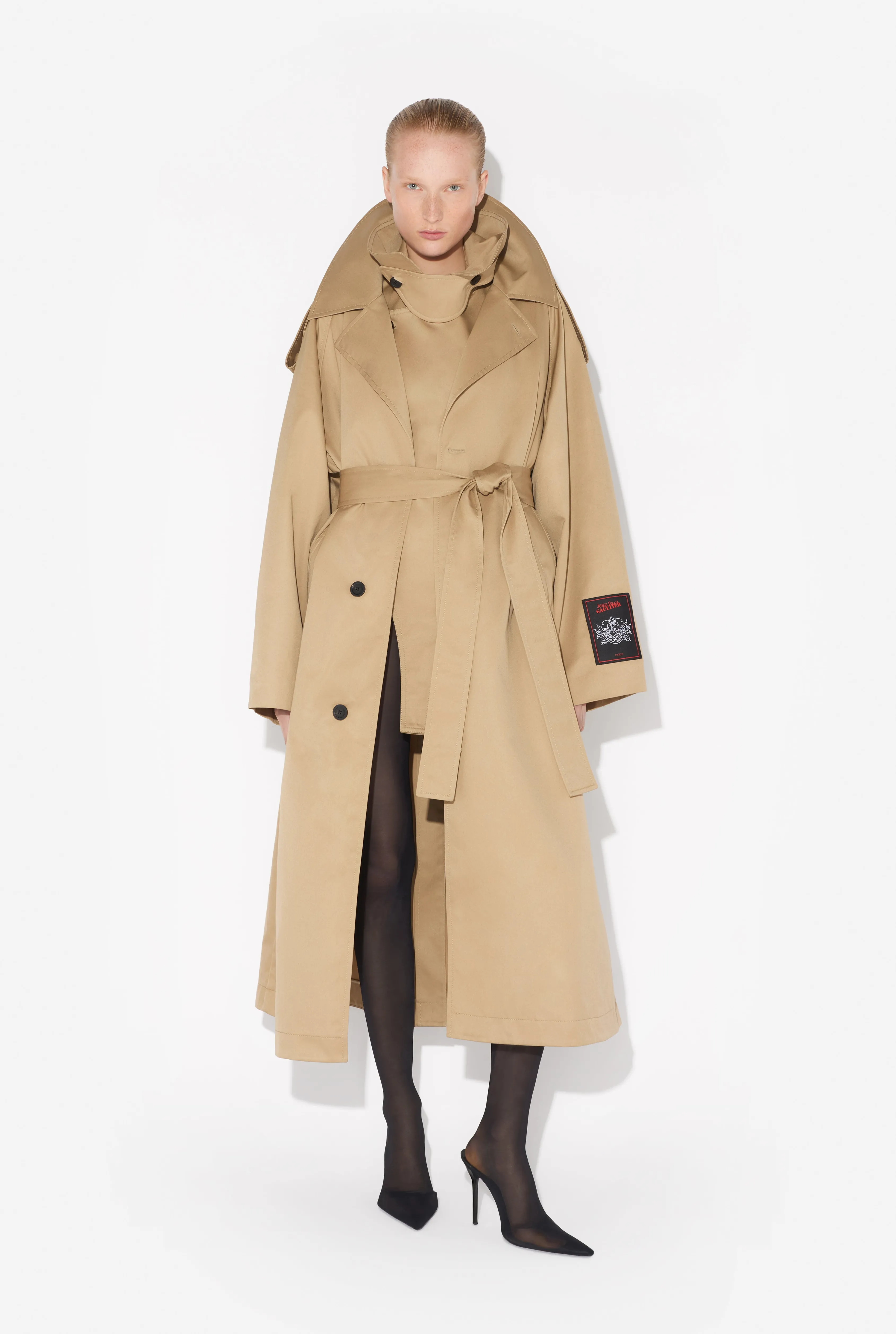 Jean Paul The Deconstructed Trench Coat Beige Cheap