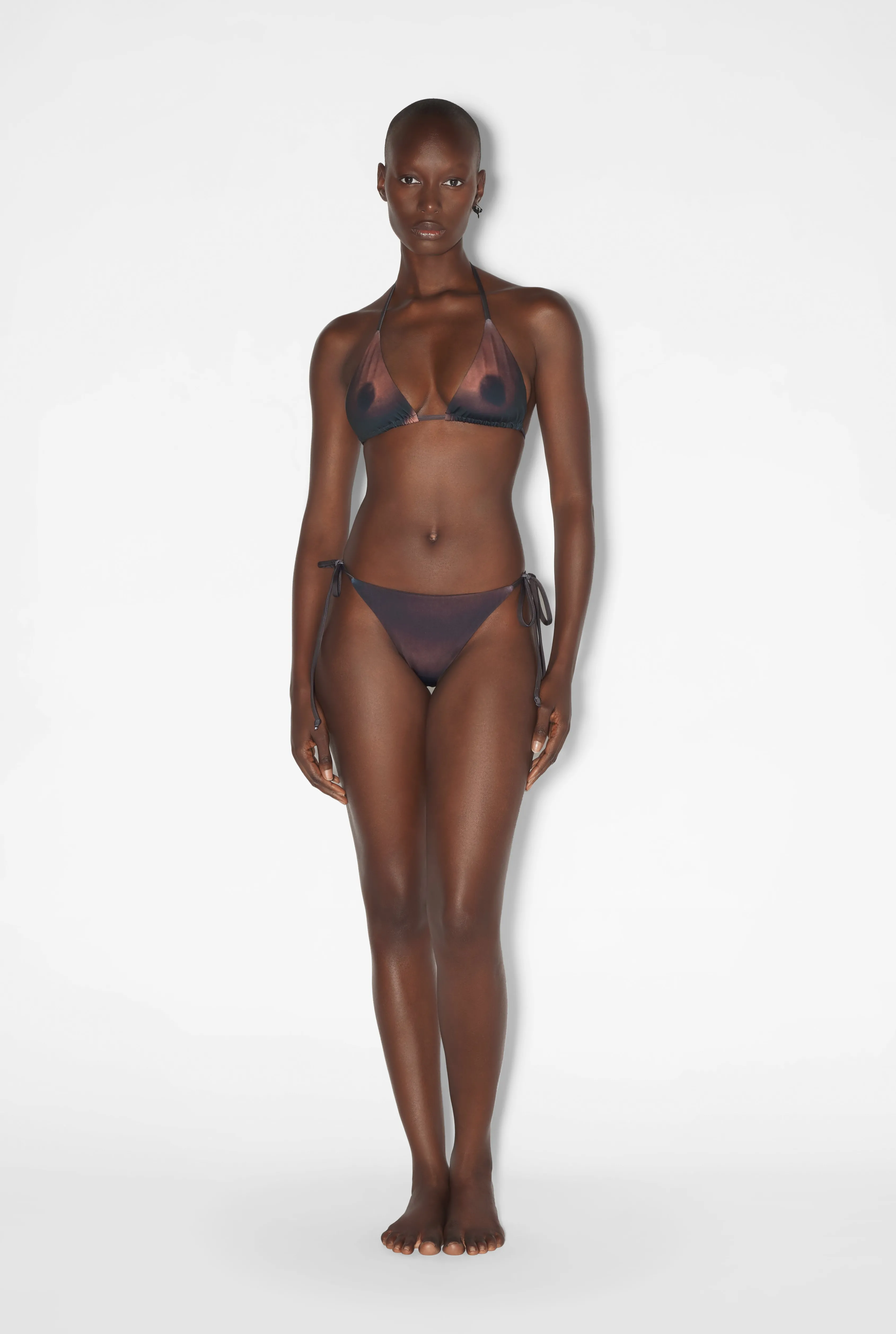 Jean Paul The Ebony Body Tattoo Bikini Top DarkNude Outlet