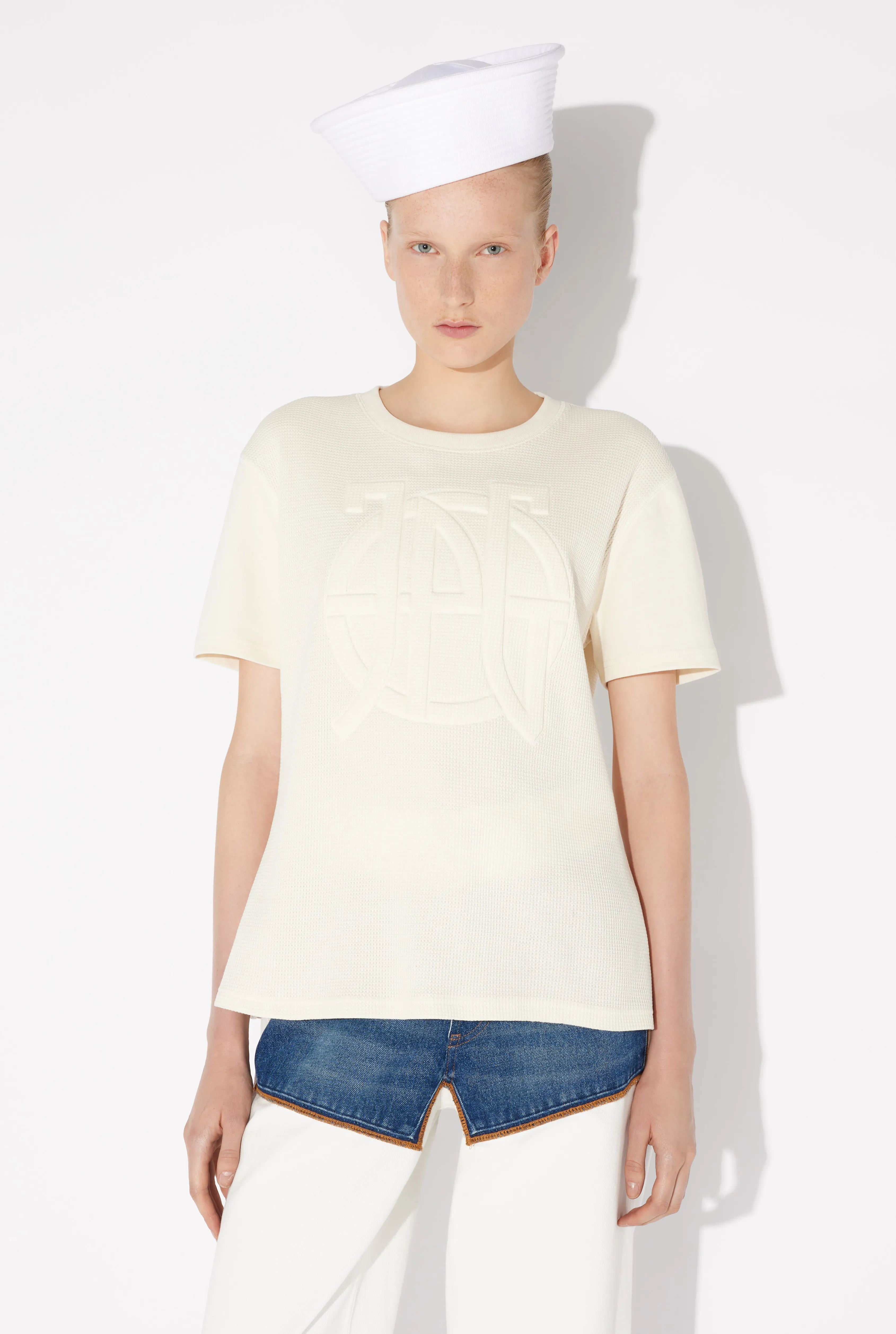 Jean Paul The Oversized JPG T-Shirt Ecru Clearance