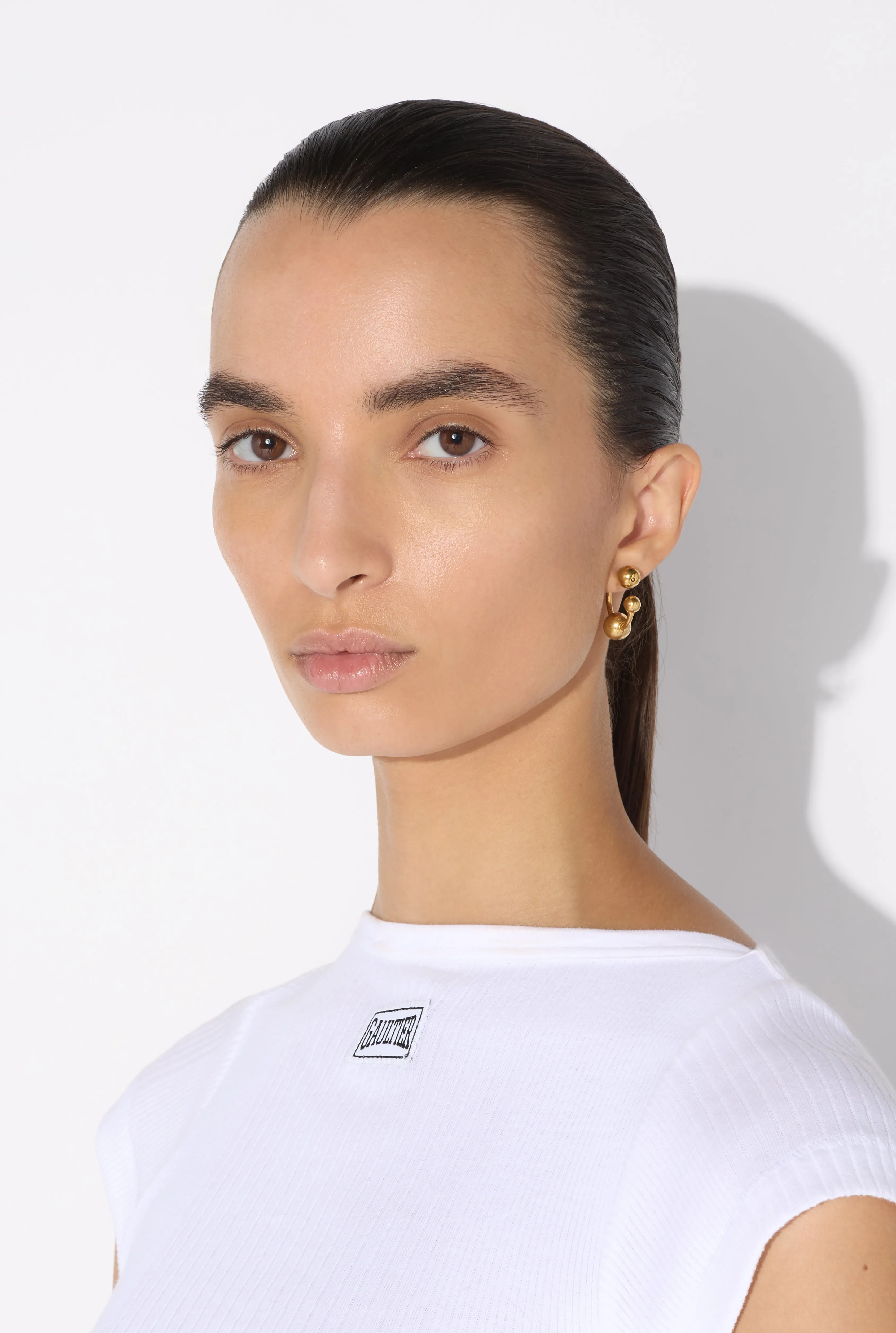 Jean Paul The Gold-Tone Piercing Earrings Doré Flash Sale