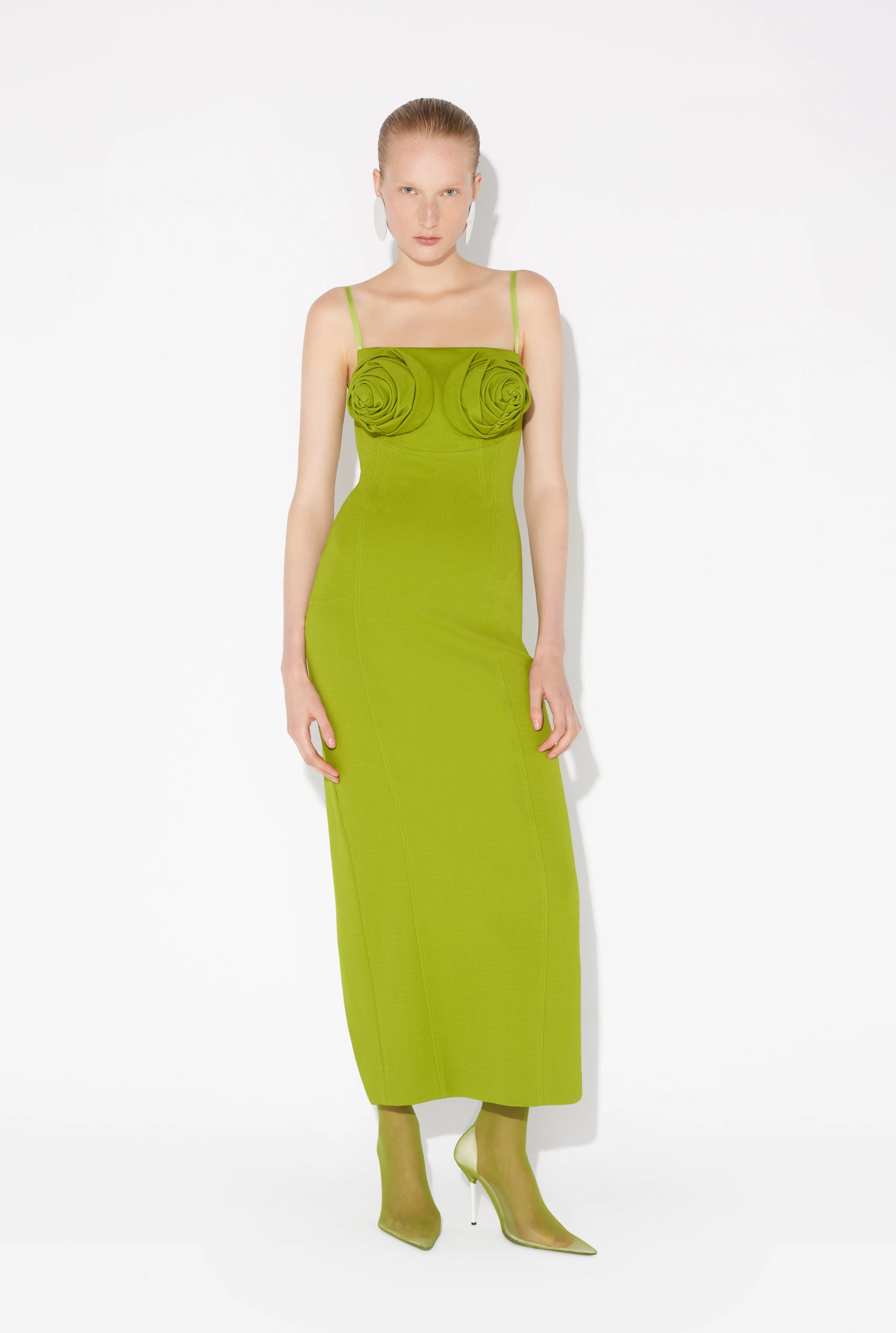 Jean Paul The Green Conical Bra Cup Dress VertAcide Flash Sale