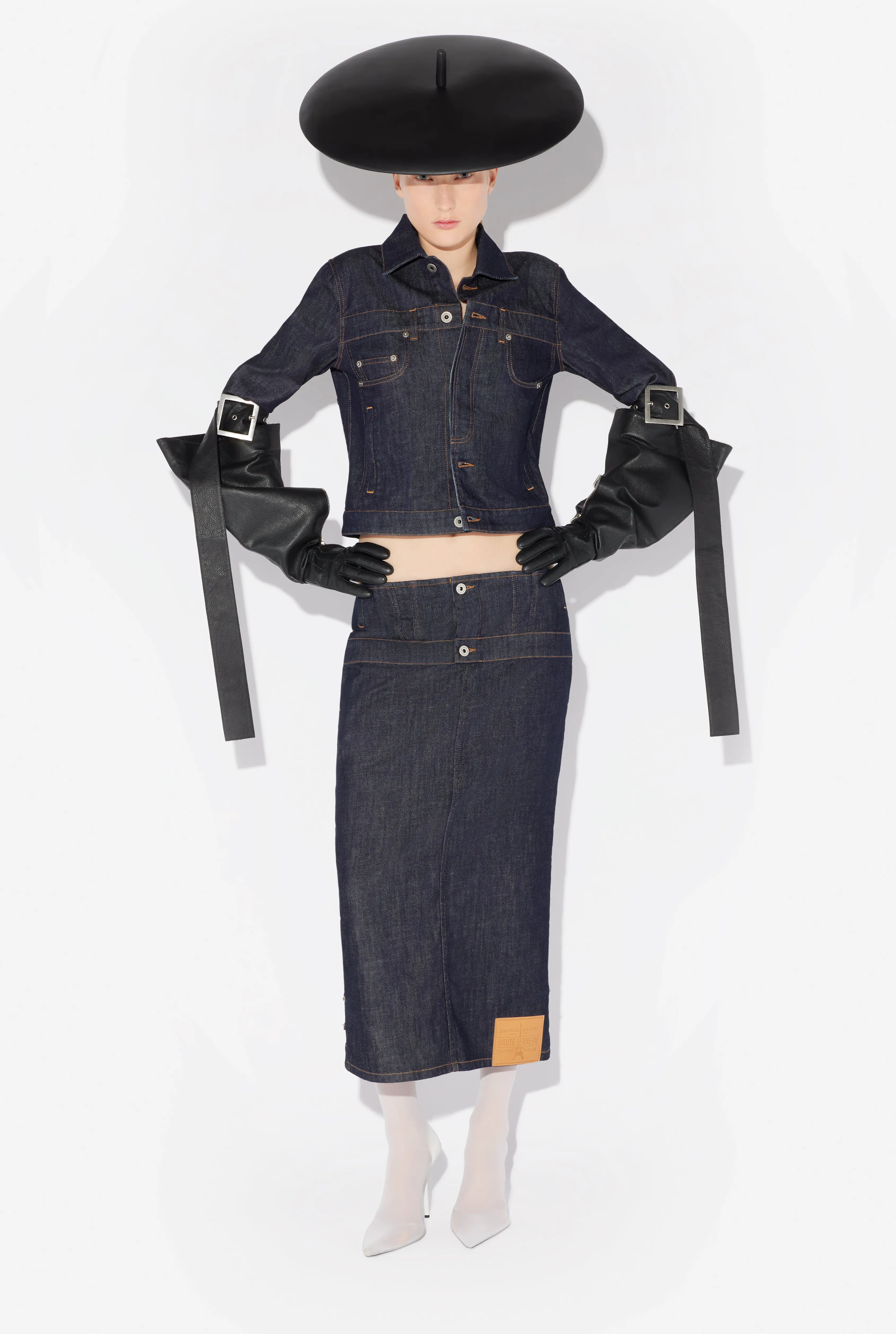 Jean Paul The Inverted Denim Skirt Indigo Discount