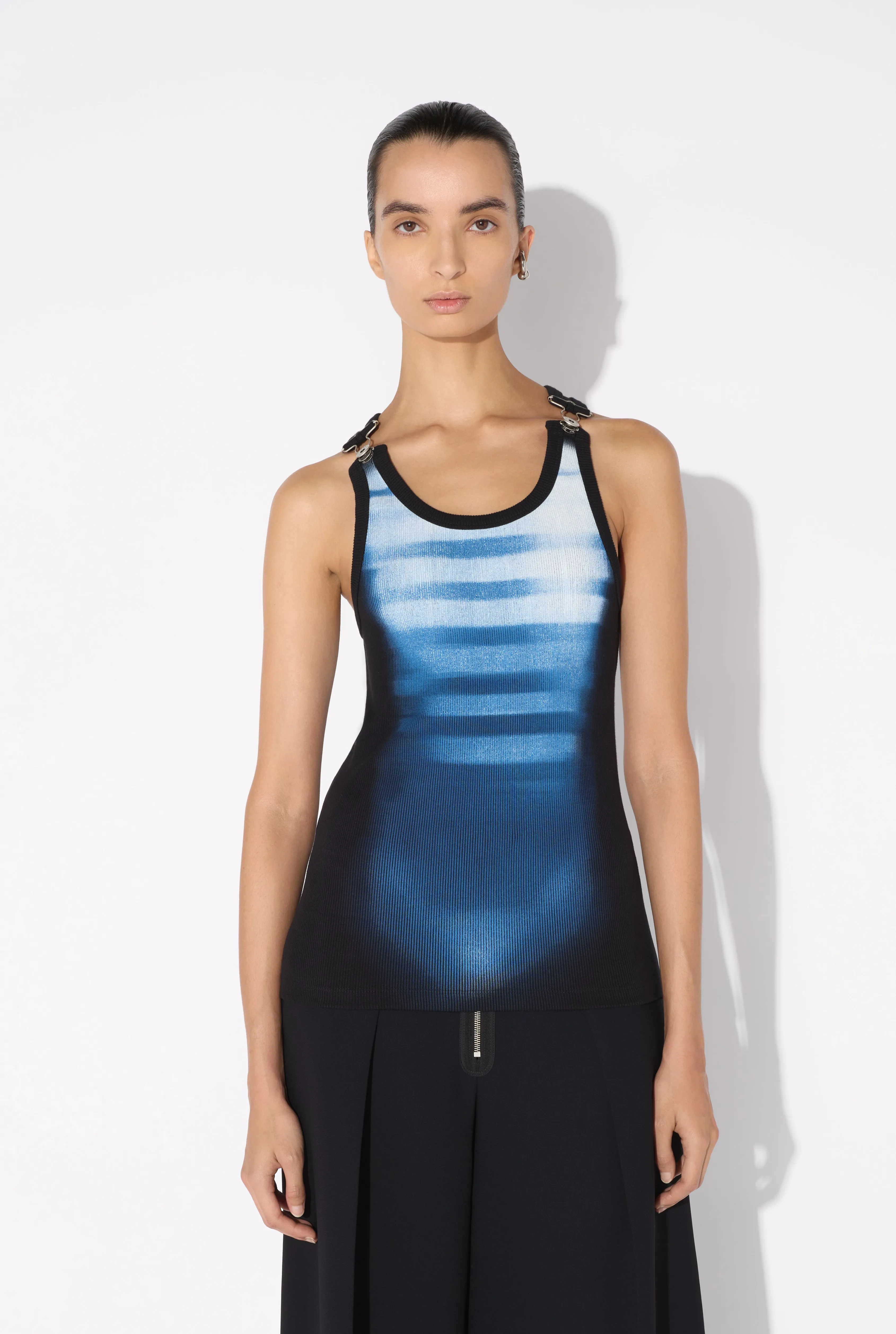 Jean Paul The “Le Mâle” Tank Top Noir/Bleu Cheap