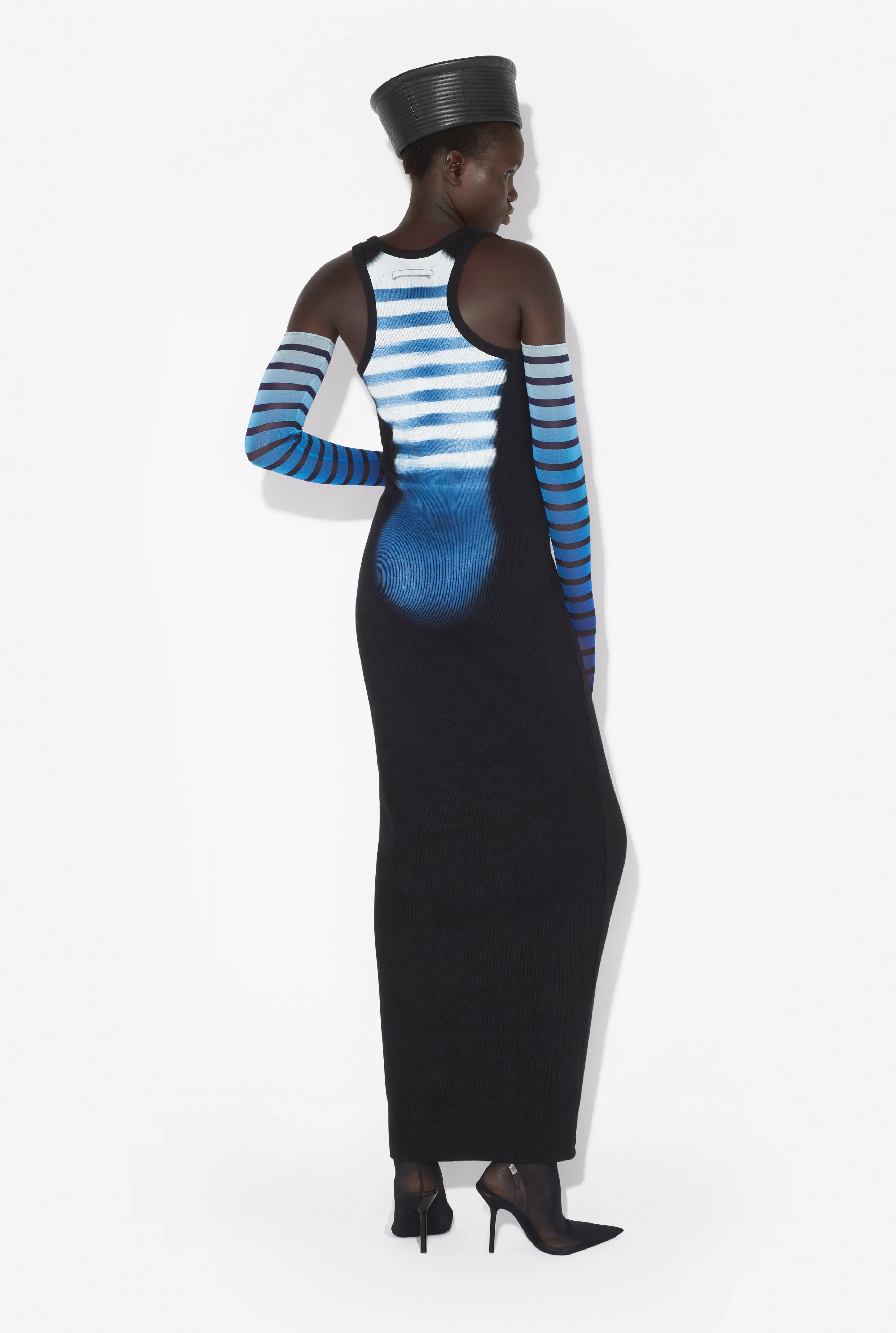 Jean Paul The Long Strapped “Le Mâle” Dress Noir/Bleu Best