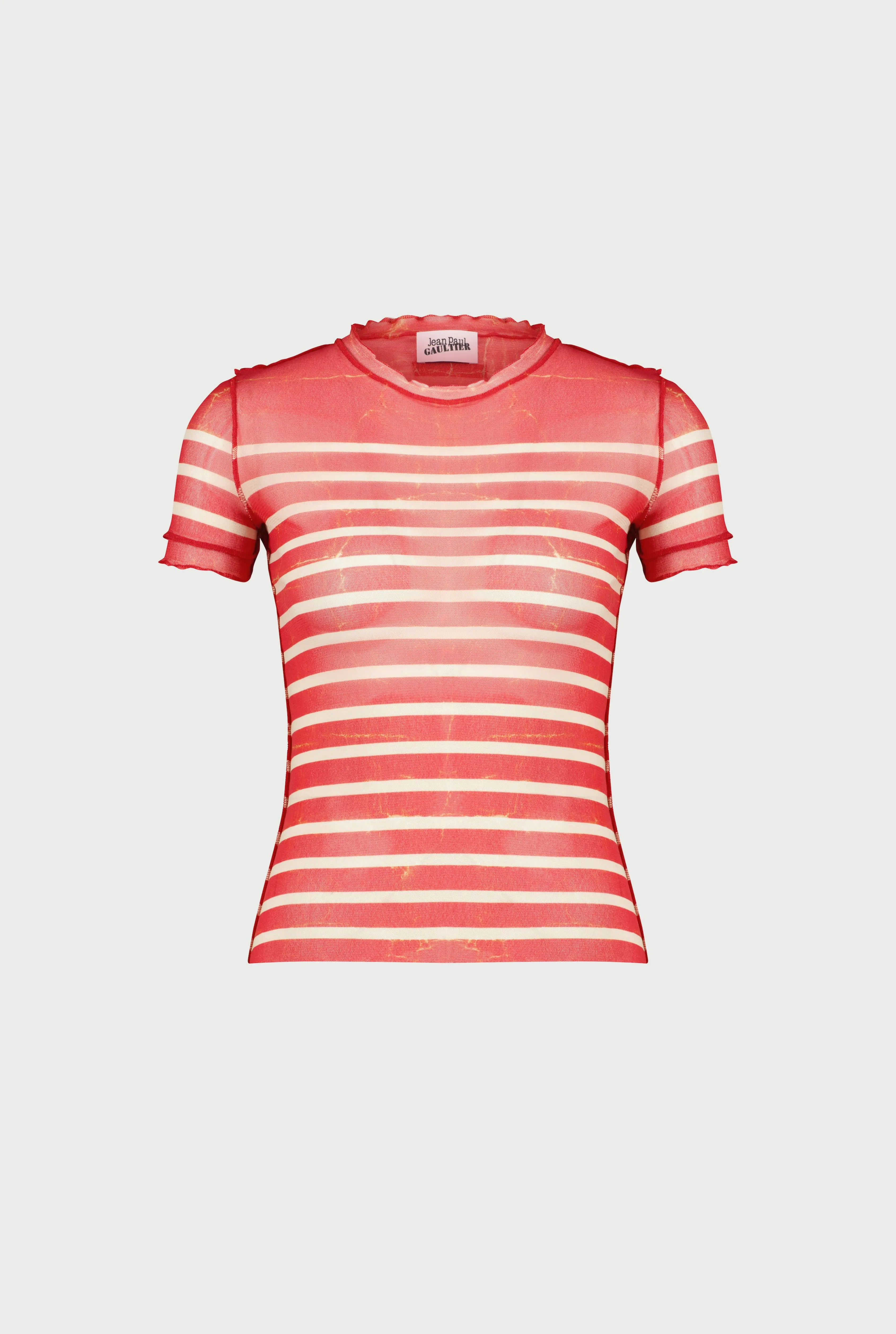 Jean Paul The Red “Crackling” Sailor Top Ecru/Red Online