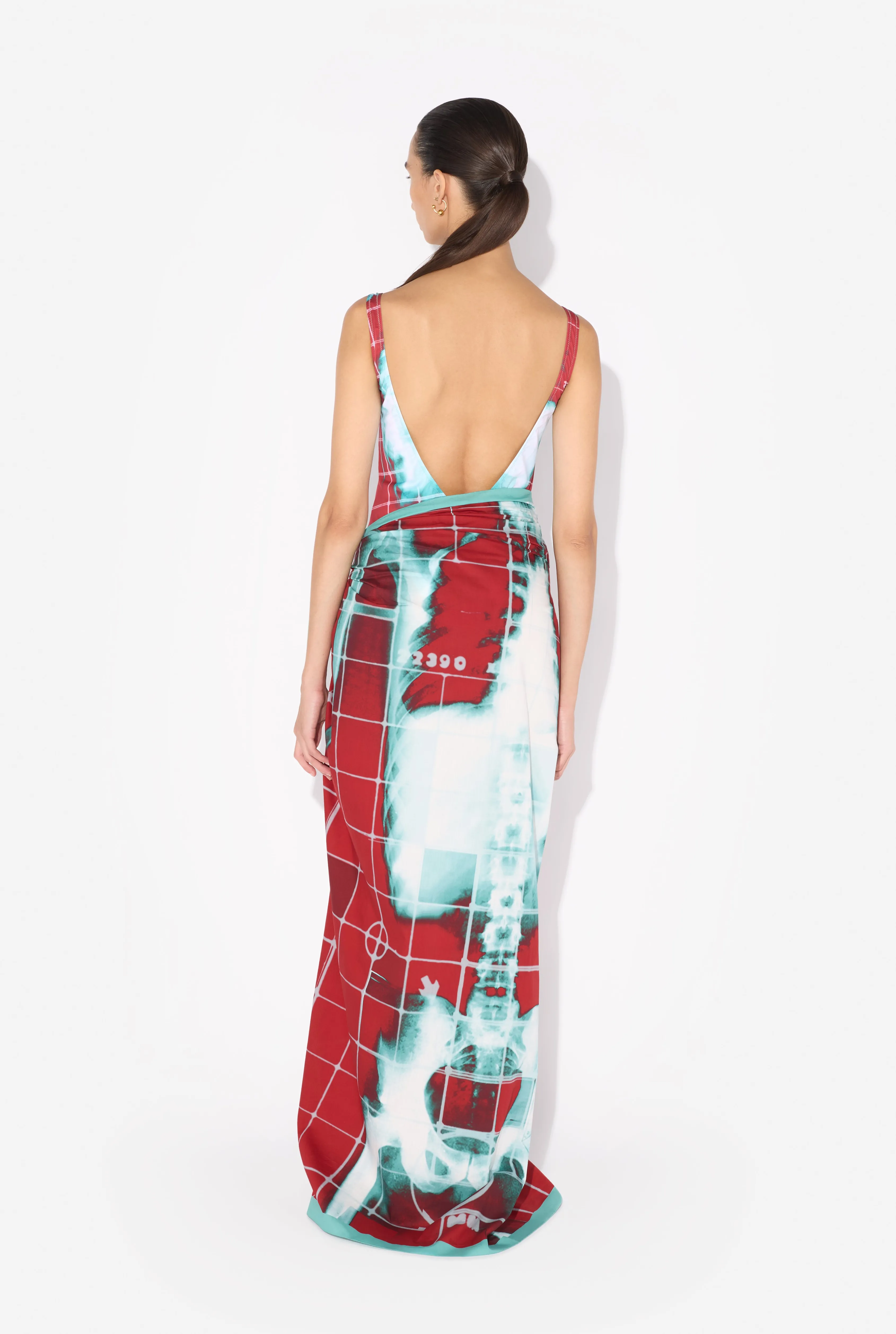 Jean Paul The Red Squeletor Sarong Rouge/BleuCanard Outlet