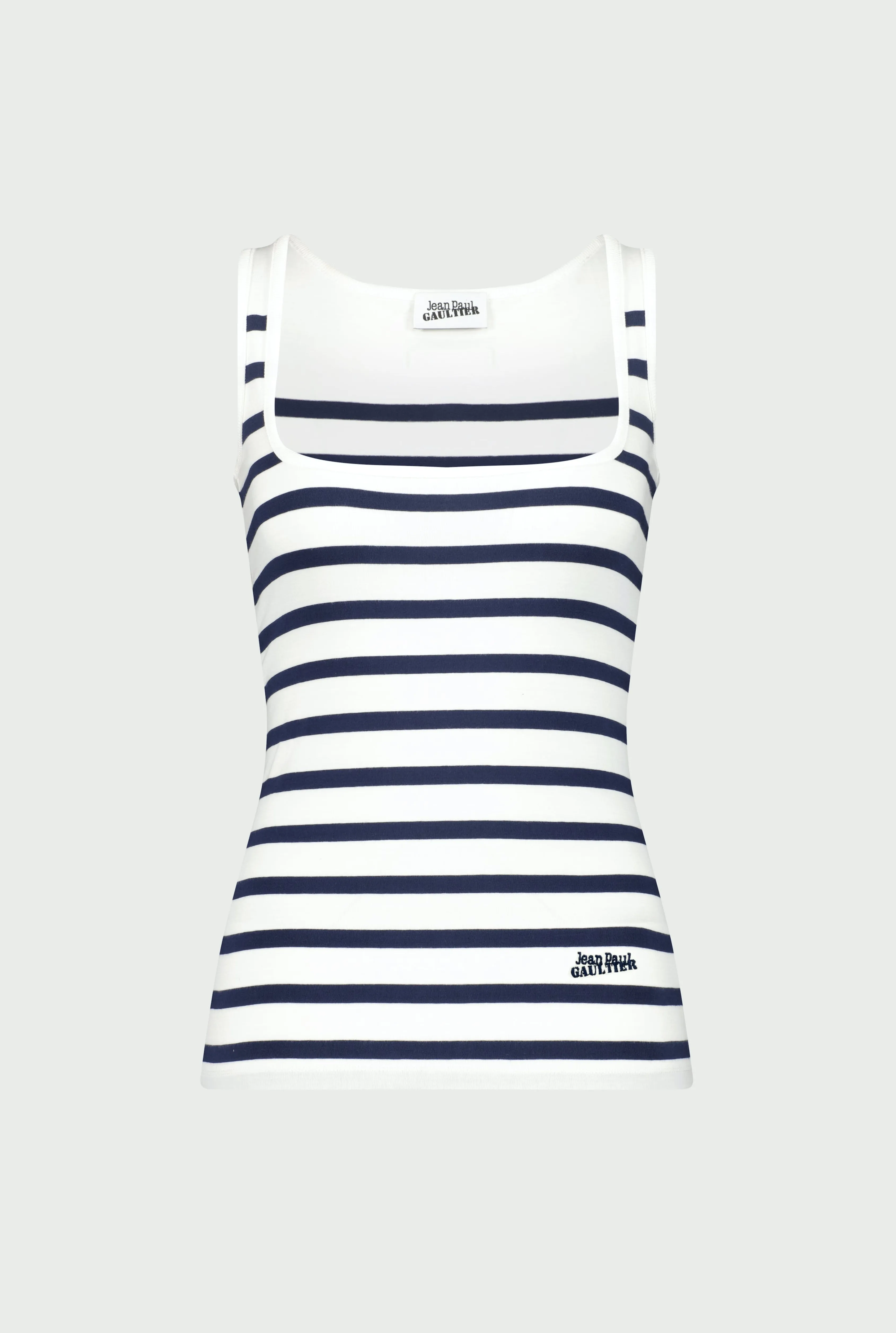 Jean Paul The Sailor Tank Top for Her White/Navy Best Sale