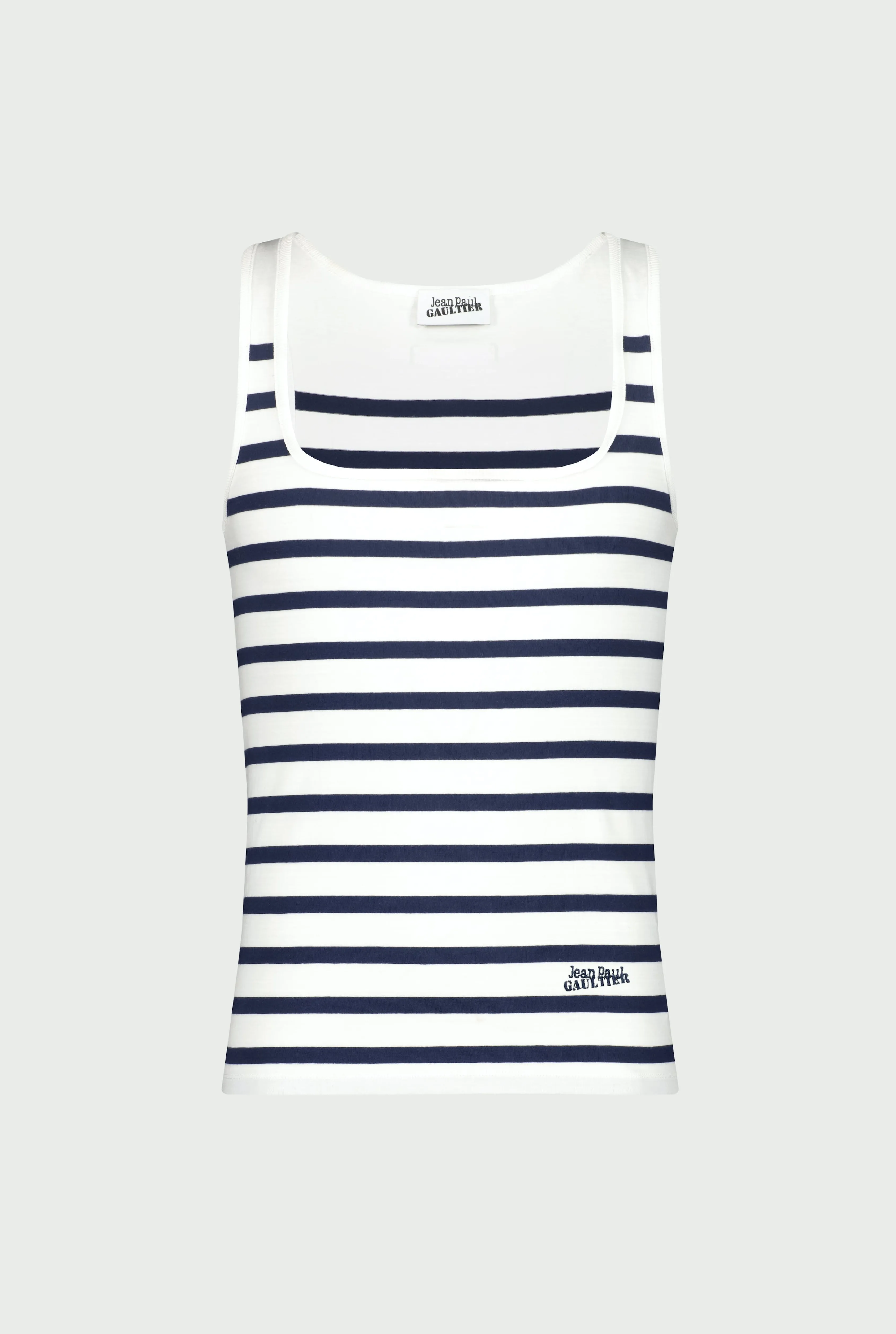 Jean Paul The Sailor Tank Top for Him White/Navy Best