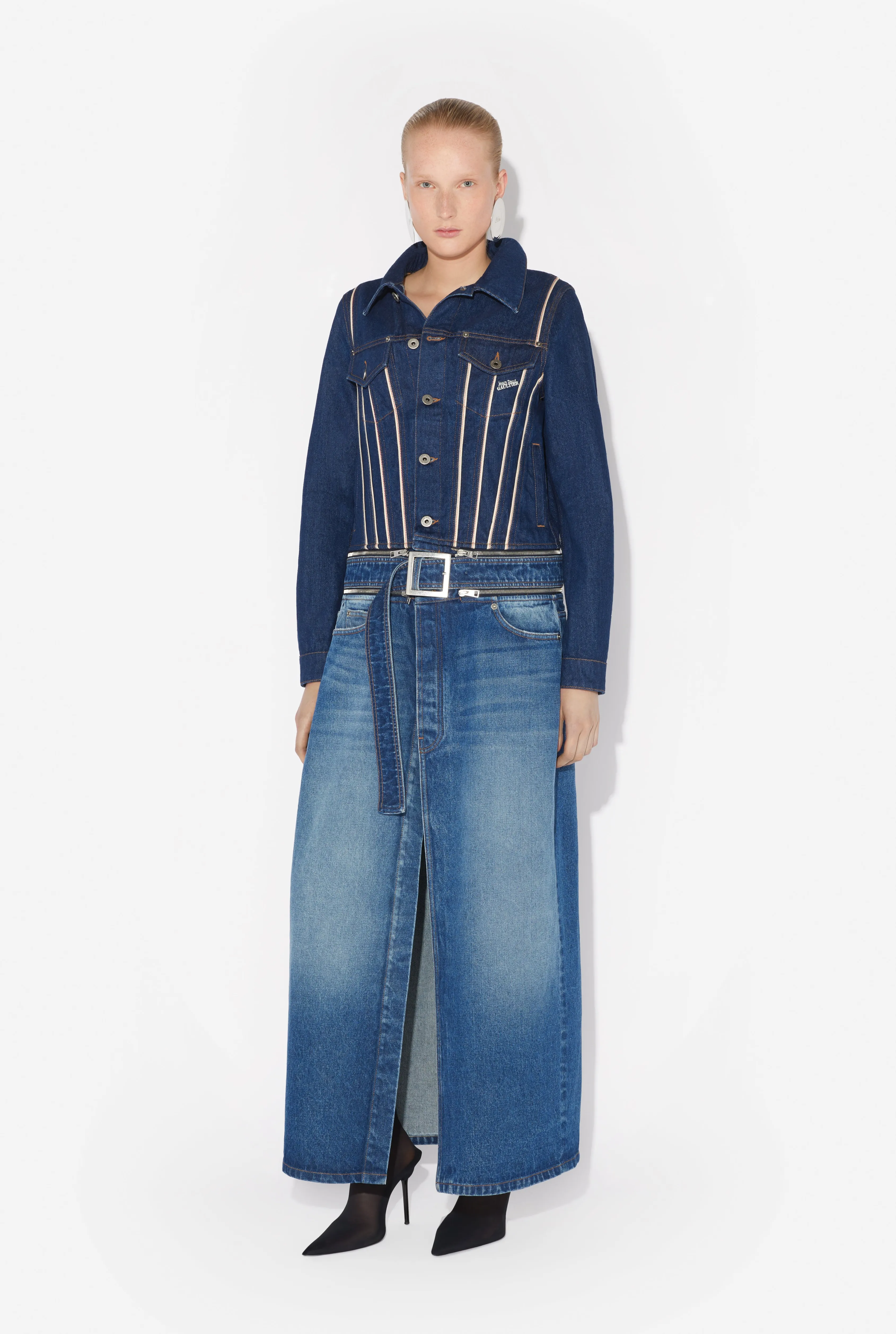 Jean Paul The Two-Ways-to-Wear Denim Coat Indigo/BleuVintage New